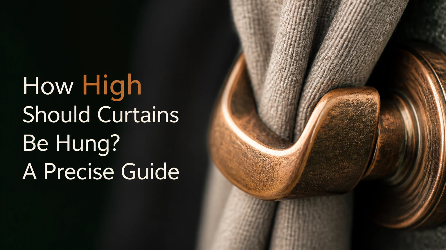 how high should curtains be hung