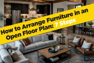 how to arrange furniture in an open floor plan