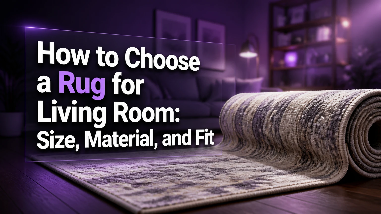 how to choose a rug for living room