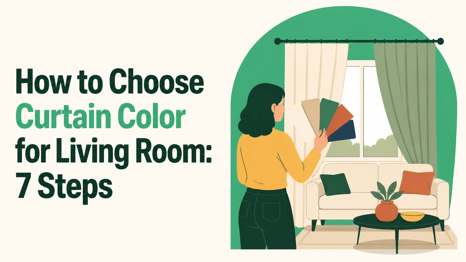 how to choose curtain color for living room