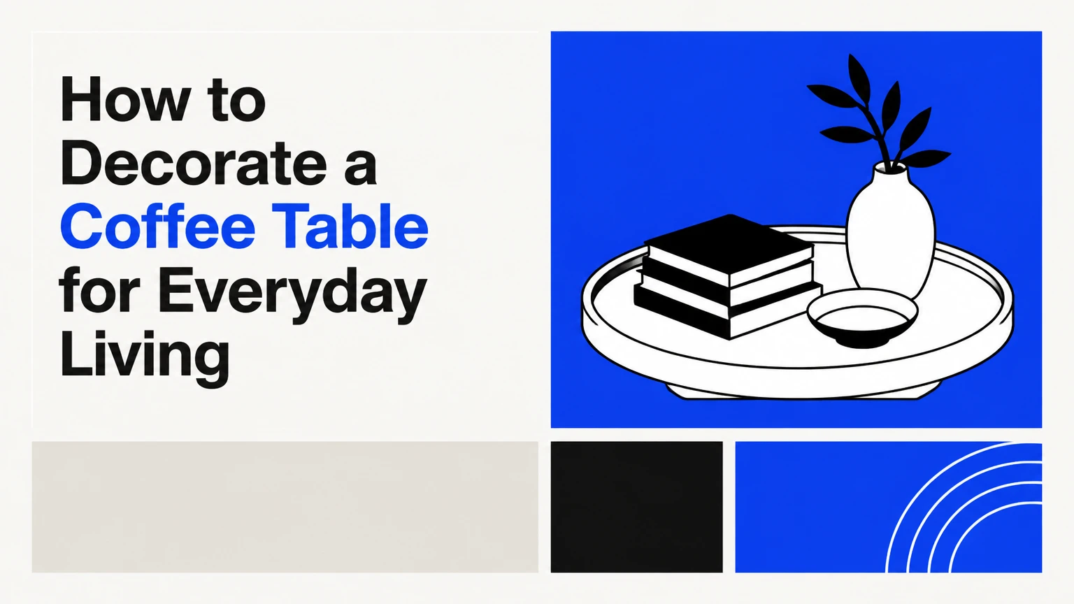 how to decorate a coffee table