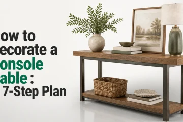how to decorate a console table