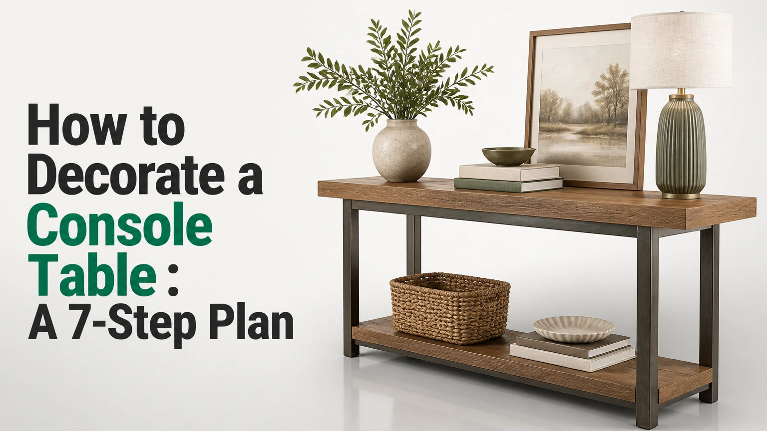 how to decorate a console table
