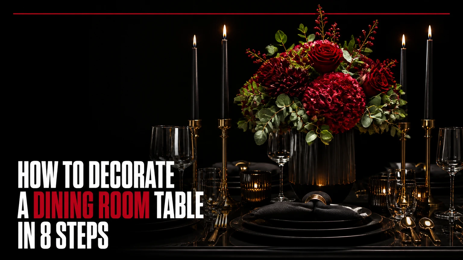 how to decorate a dining room table