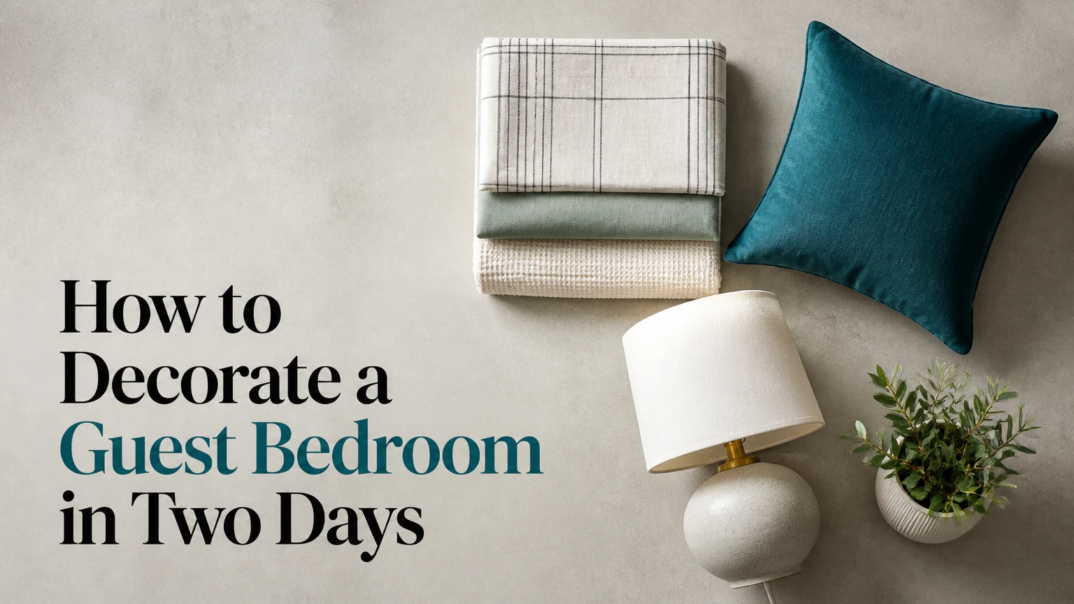 how to decorate a guest bedroom