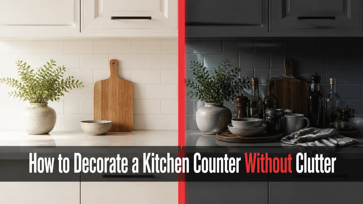 how to decorate a kitchen counter