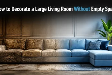 how to decorate a large living room