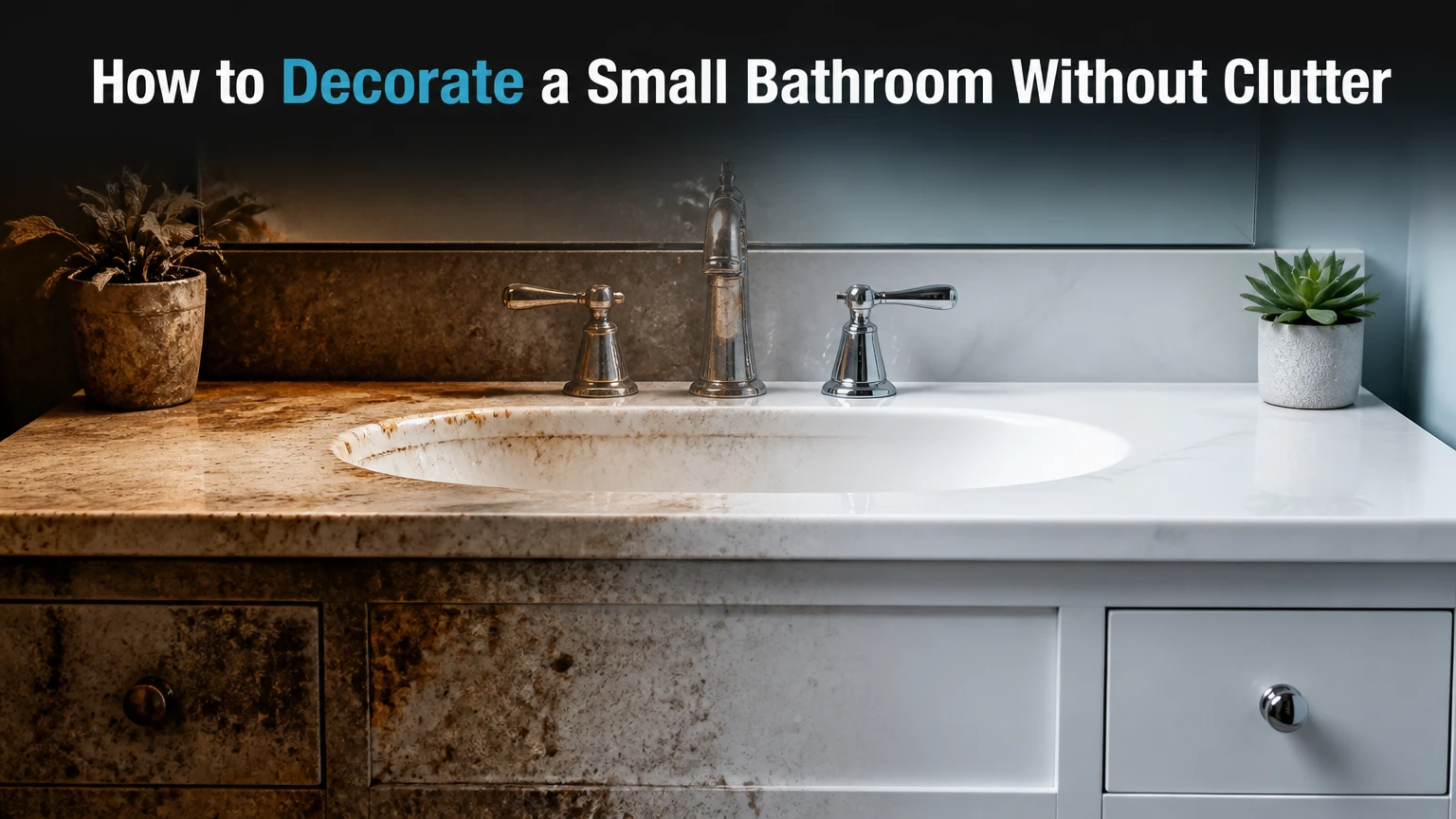 how to decorate a small bathroom