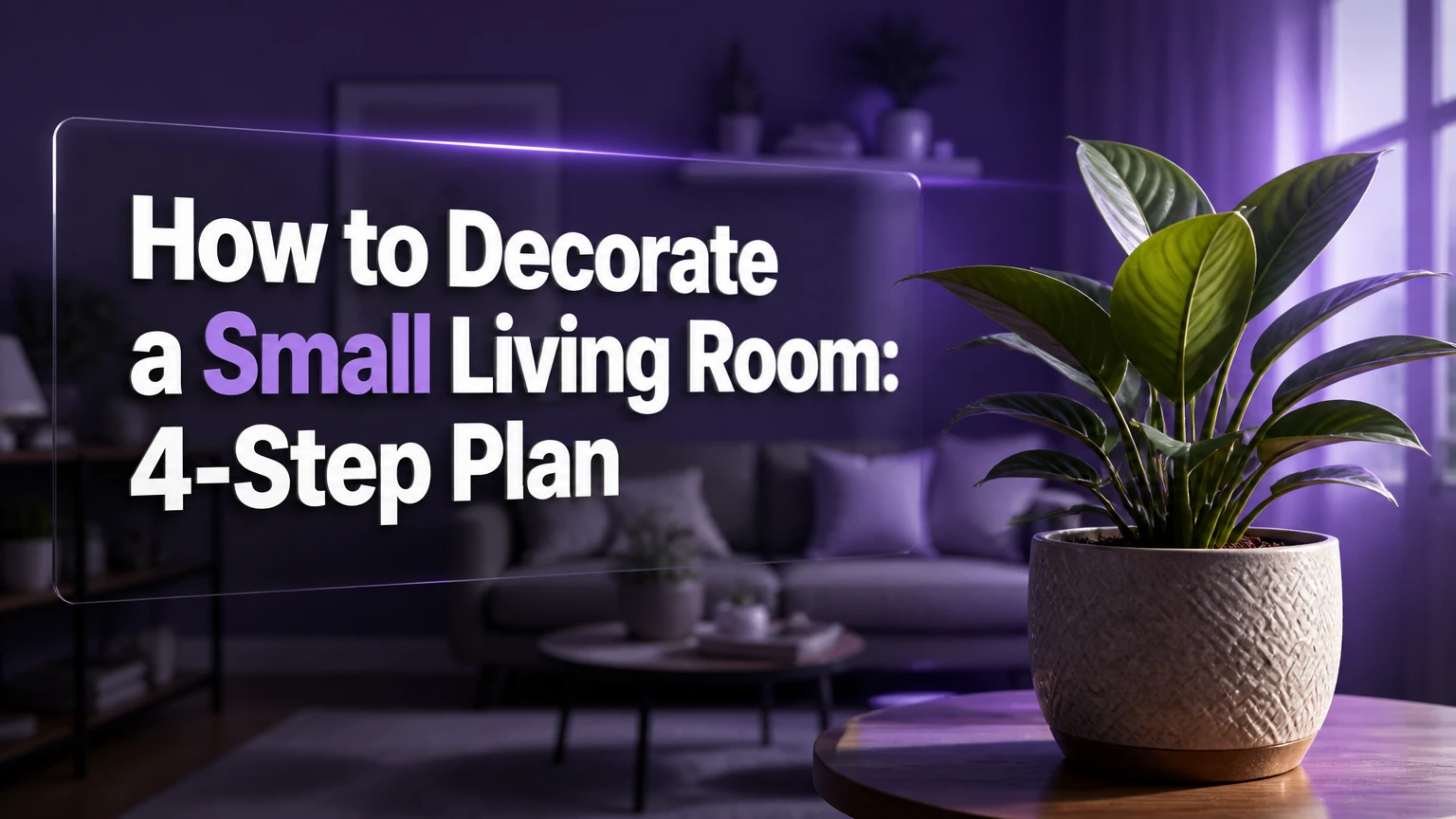 how to decorate a small living room