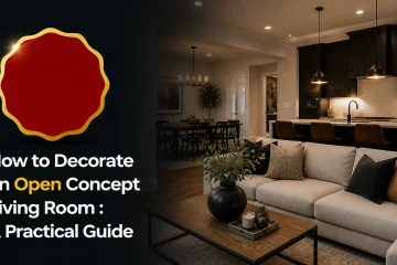 how to decorate an open concept living room
