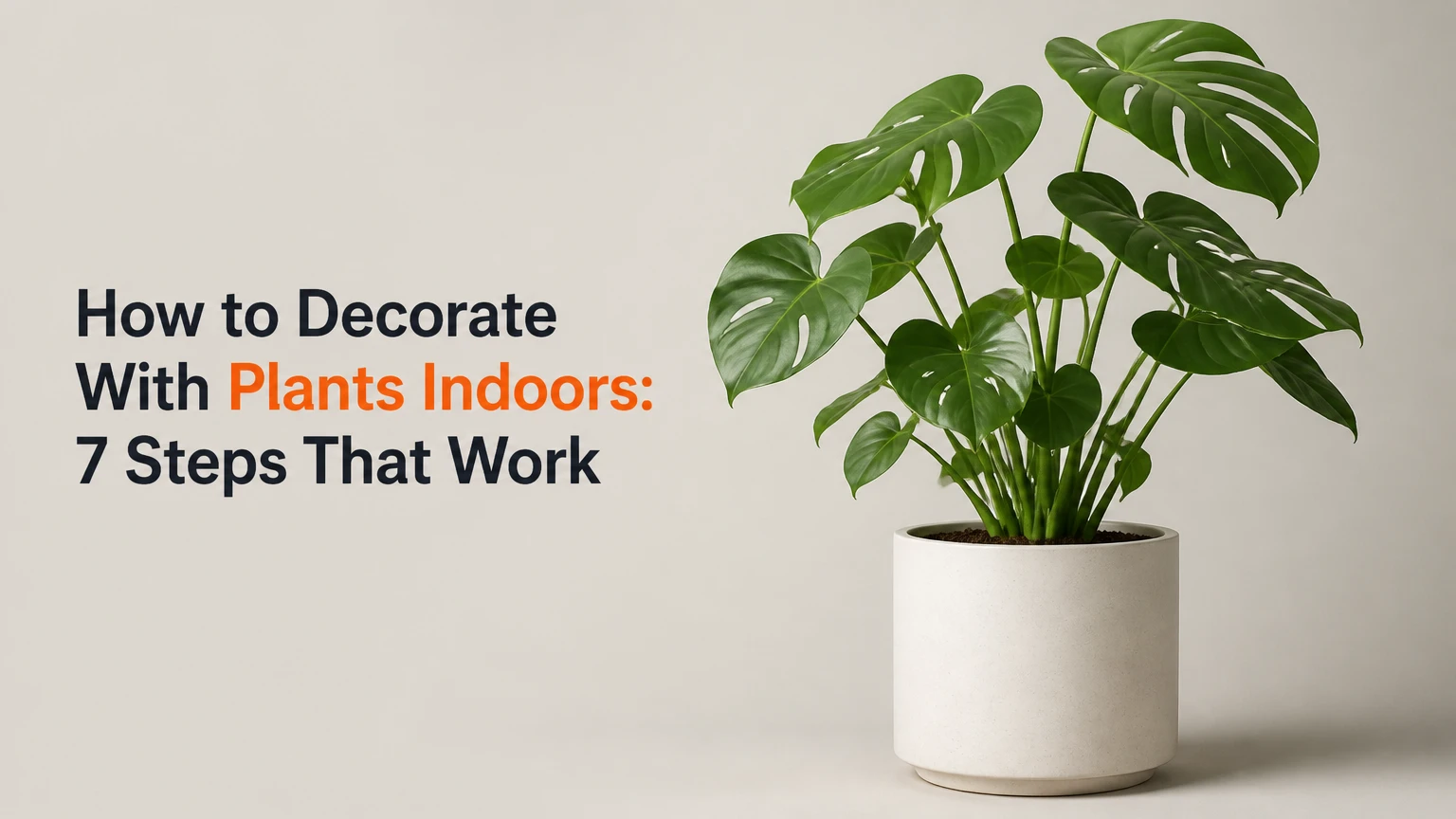how to decorate with plants indoors