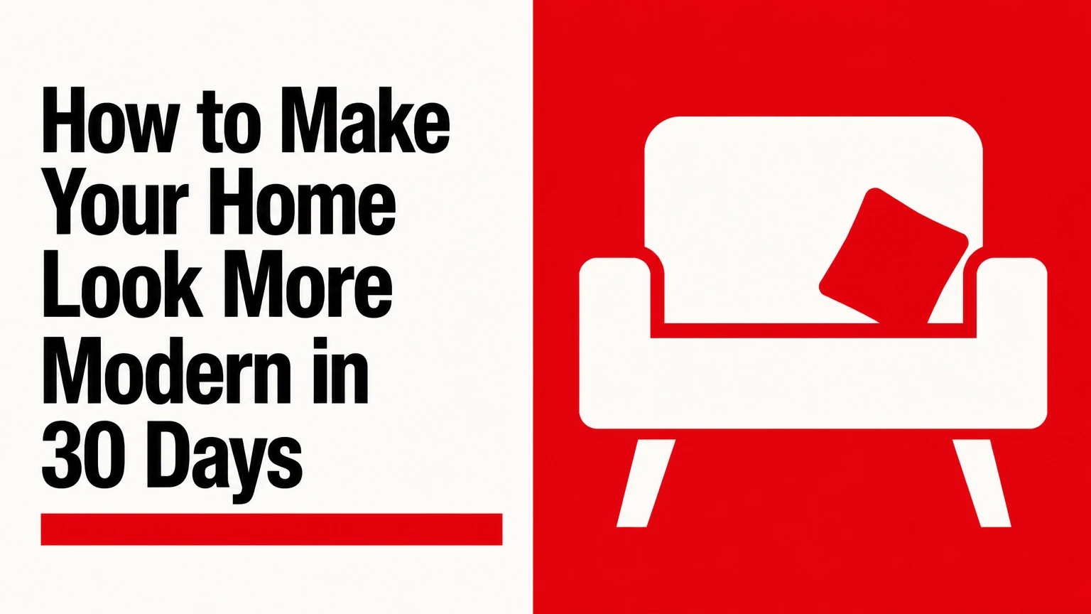 how to make your home look more modern