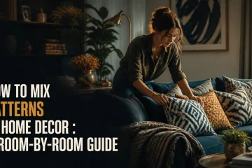 how to mix patterns in home decor