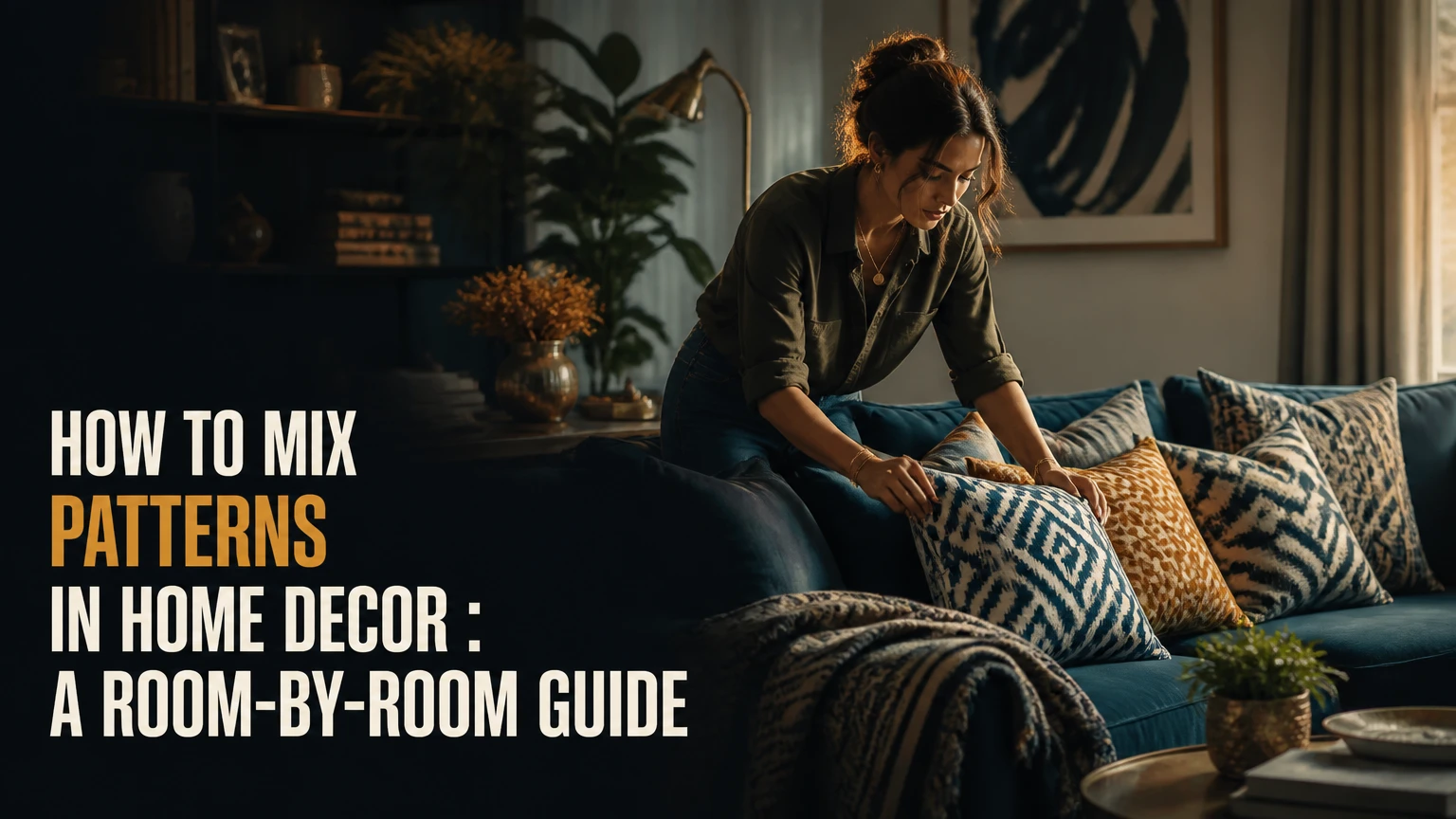 how to mix patterns in home decor