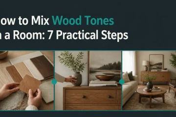 how to mix wood tones in a room