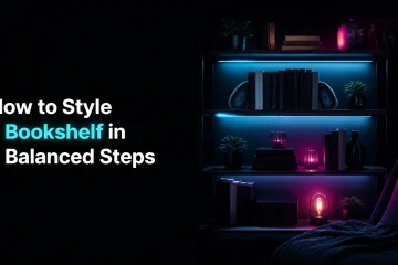how to style a bookshelf