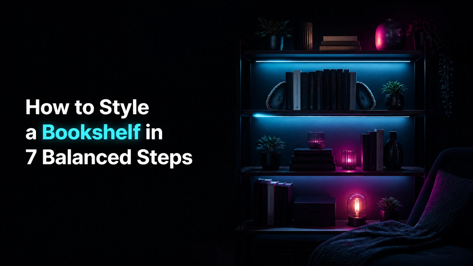 how to style a bookshelf