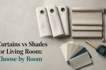 curtains vs shades for living room
