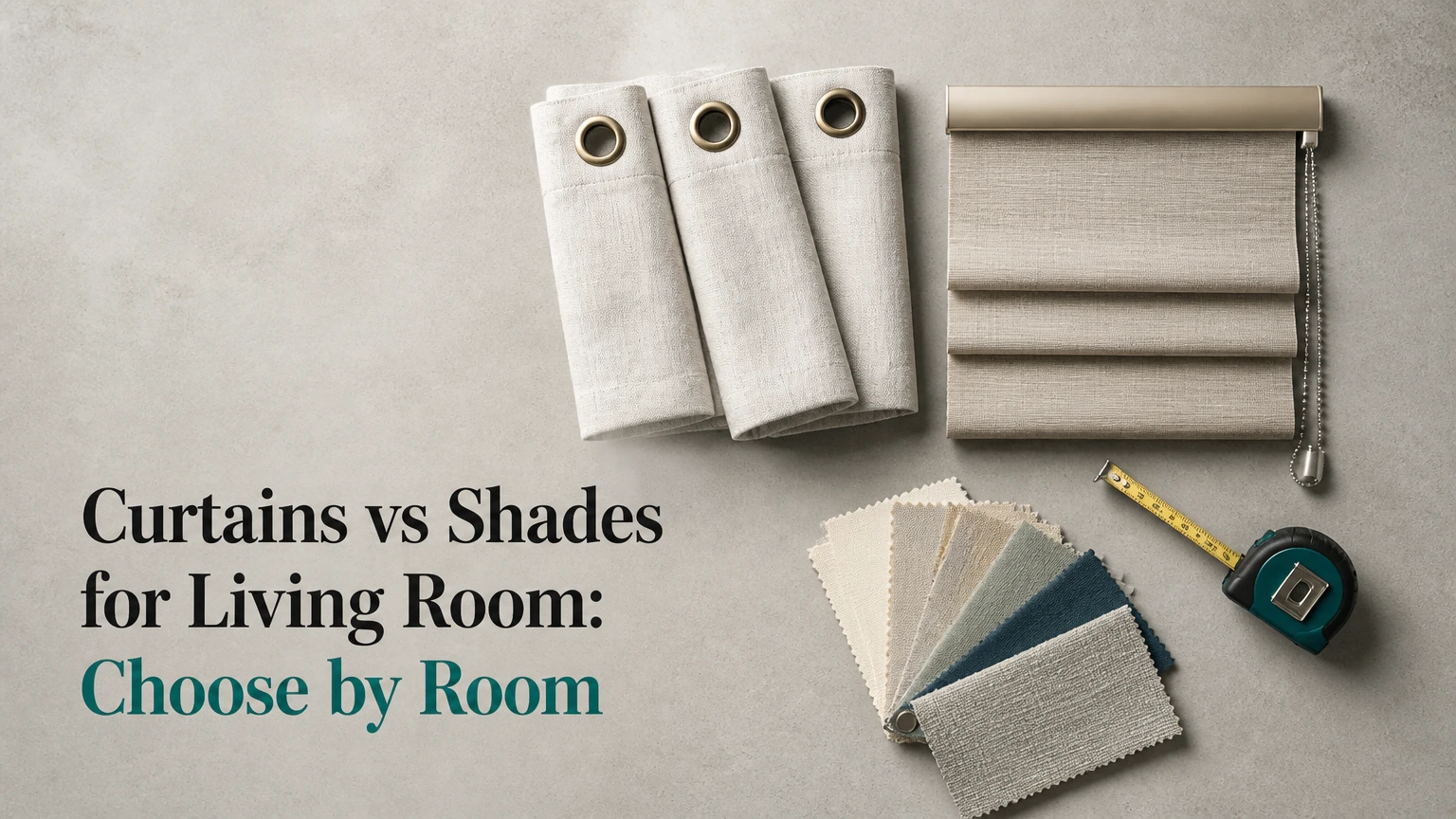 curtains vs shades for living room
