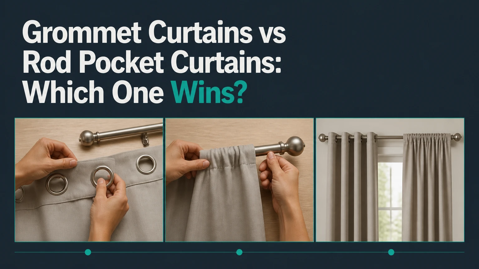 grommet curtains vs rod pocket curtains