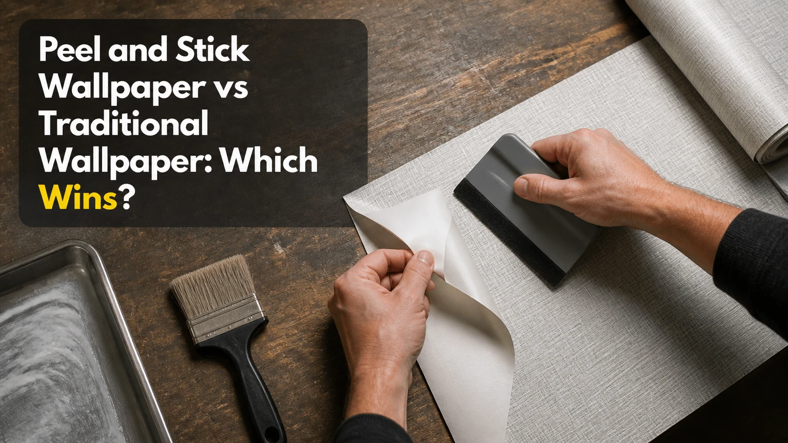 peel and stick wallpaper vs traditional wallpaper