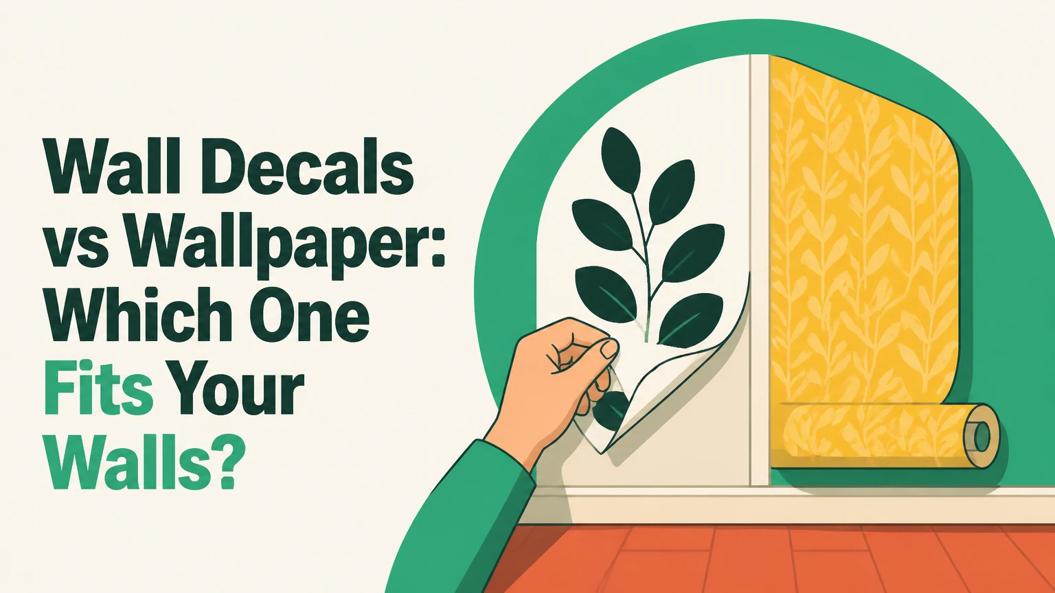 wall decals vs wallpaper